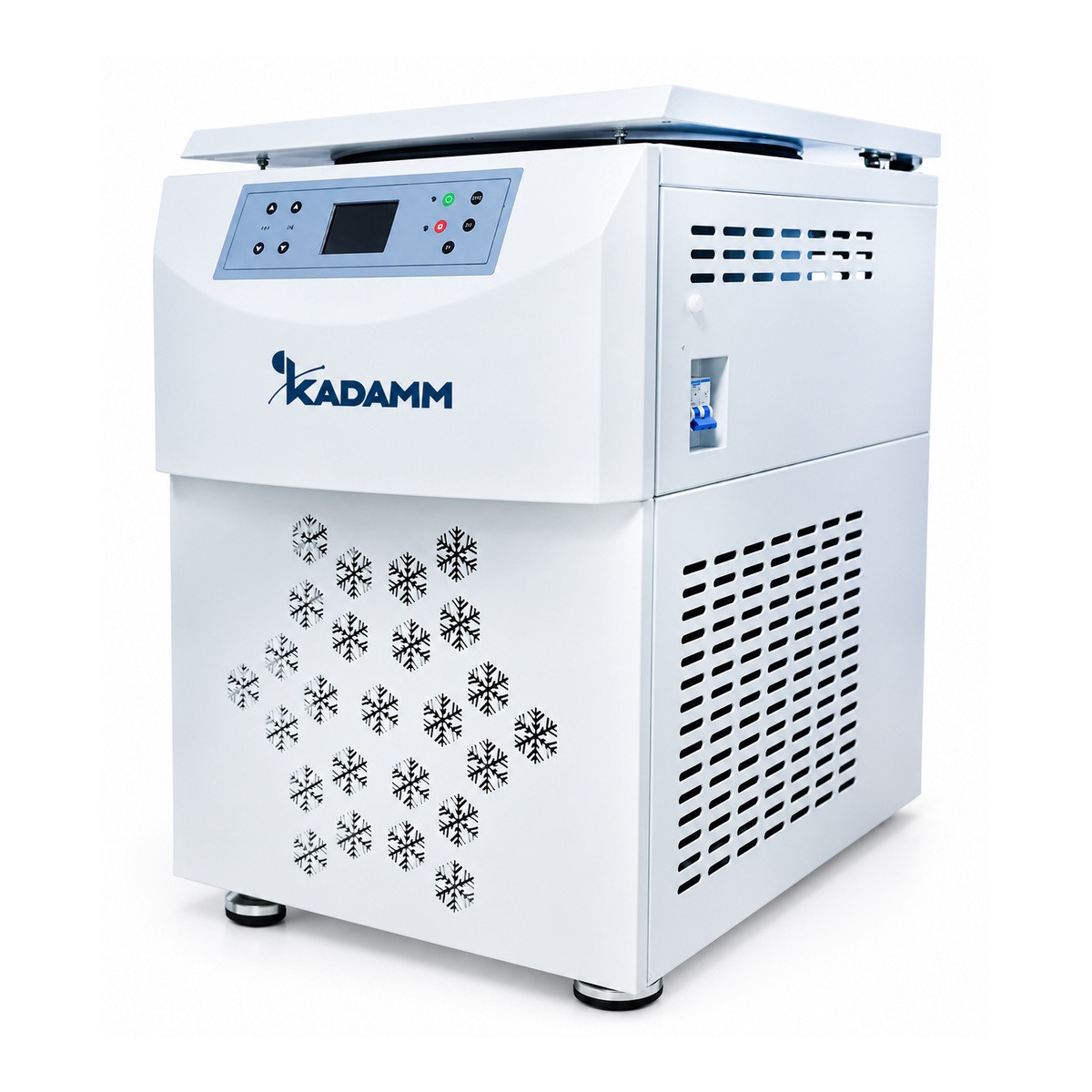 КАДАММ ЦФ-НР502 — низкоскоростная напольная центрифуга с охлаждением, 5000 об/мин, до 4×800 мл