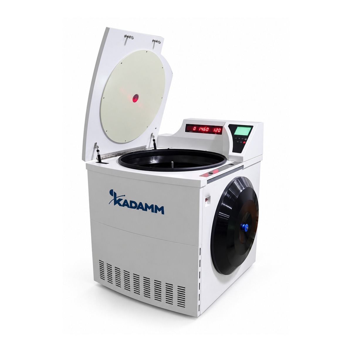 КАДАММ ЦФ-НР802 — низкоскоростная напольная центрифуга очень большого объёма с охлаждением, 8000 об/мин, 6×2400 мл