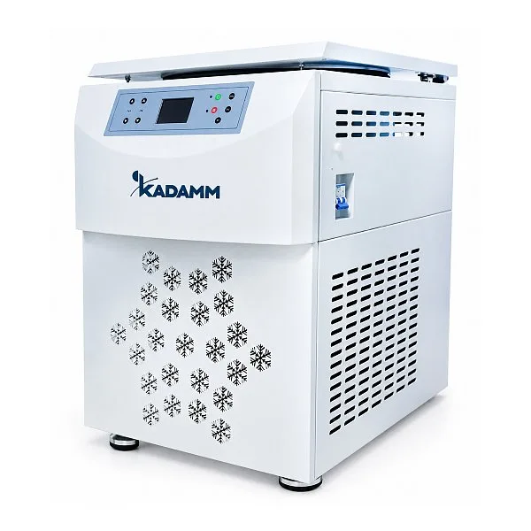 КАДАММ ЦФ-НР502 — низкоскоростная напольная центрифуга с охлаждением, 5000 об/мин, до 4×800 мл